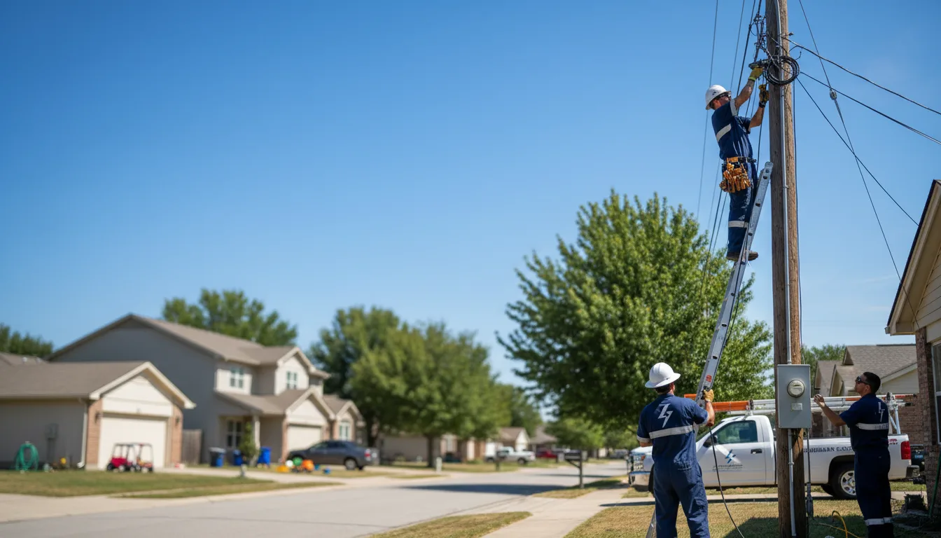 Residential electrician providing installation services in West Fargo, ND
